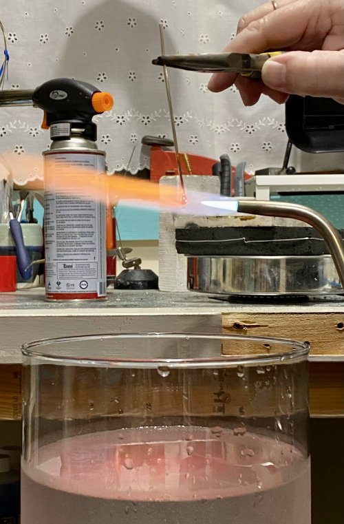 Susan LeGuyader's An Adventure in Water Casting - , General Education, Butane Torch, Soldering, Solder, water casting
